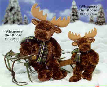standing stuffed christmas moose
